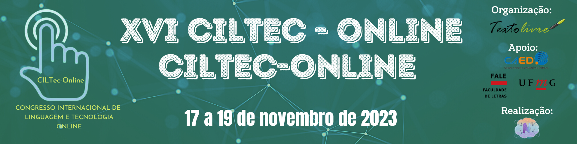 Congresso Internacional de Linguagem e Tecnologia Online 2023 - 17 a 19/11/2023